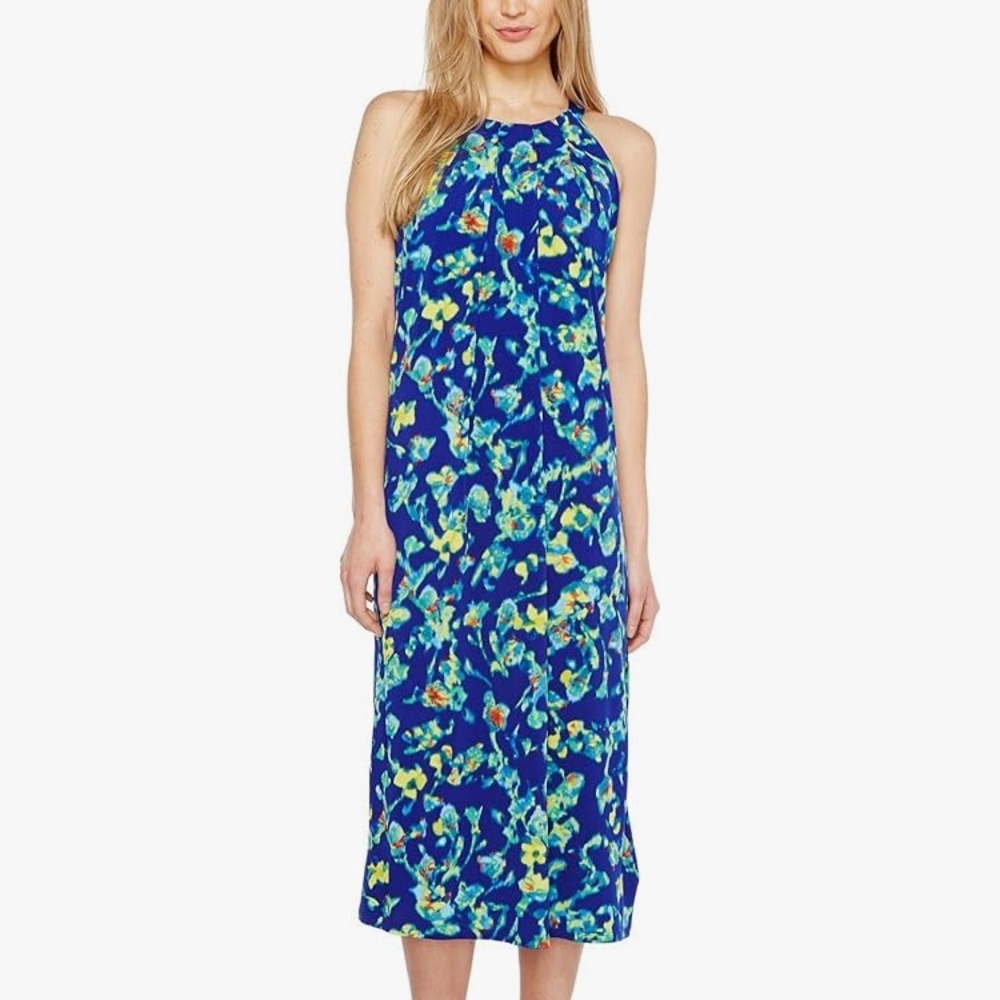 Ellen Tracy Island Floral Goddess Dress
